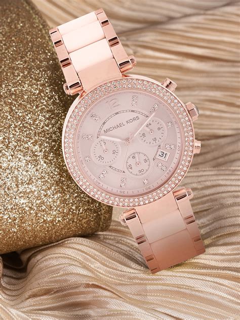 michael kors watch stone studded